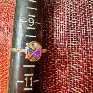 Fragrant Jewels Silver Ring with Iridescent Gem